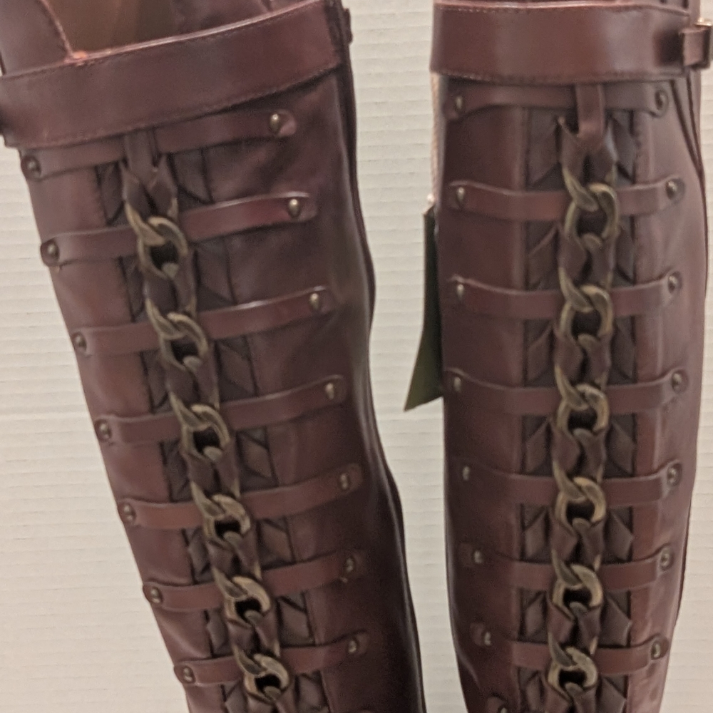 NWOT Gianni Bini Brown Over the Knee Boots Size 8 - Picture 12 of 15